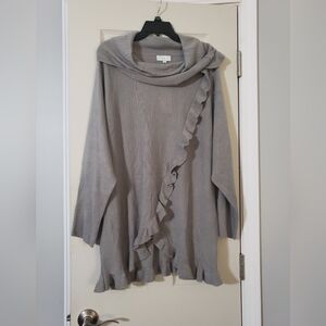 Birch NY Ruffled Pullover Sweater Sz 3x NWT